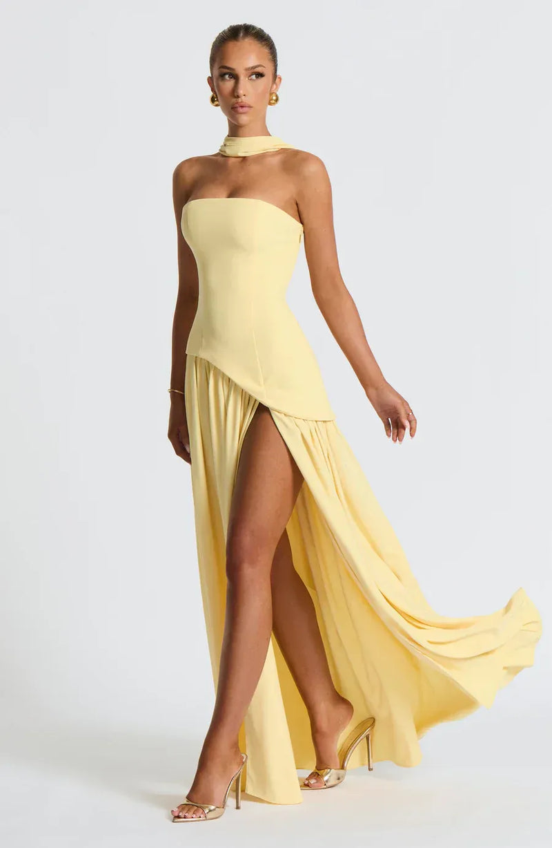 Aurelia | Vestido largo Elegante con Abertura