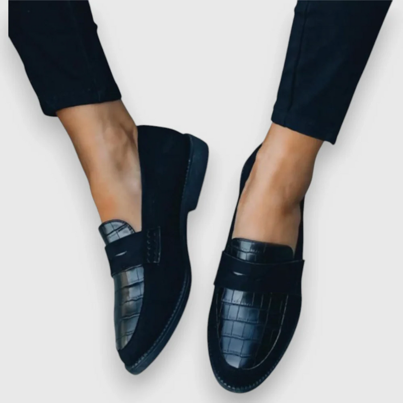 Adriana | Mocasines Croco Luxe