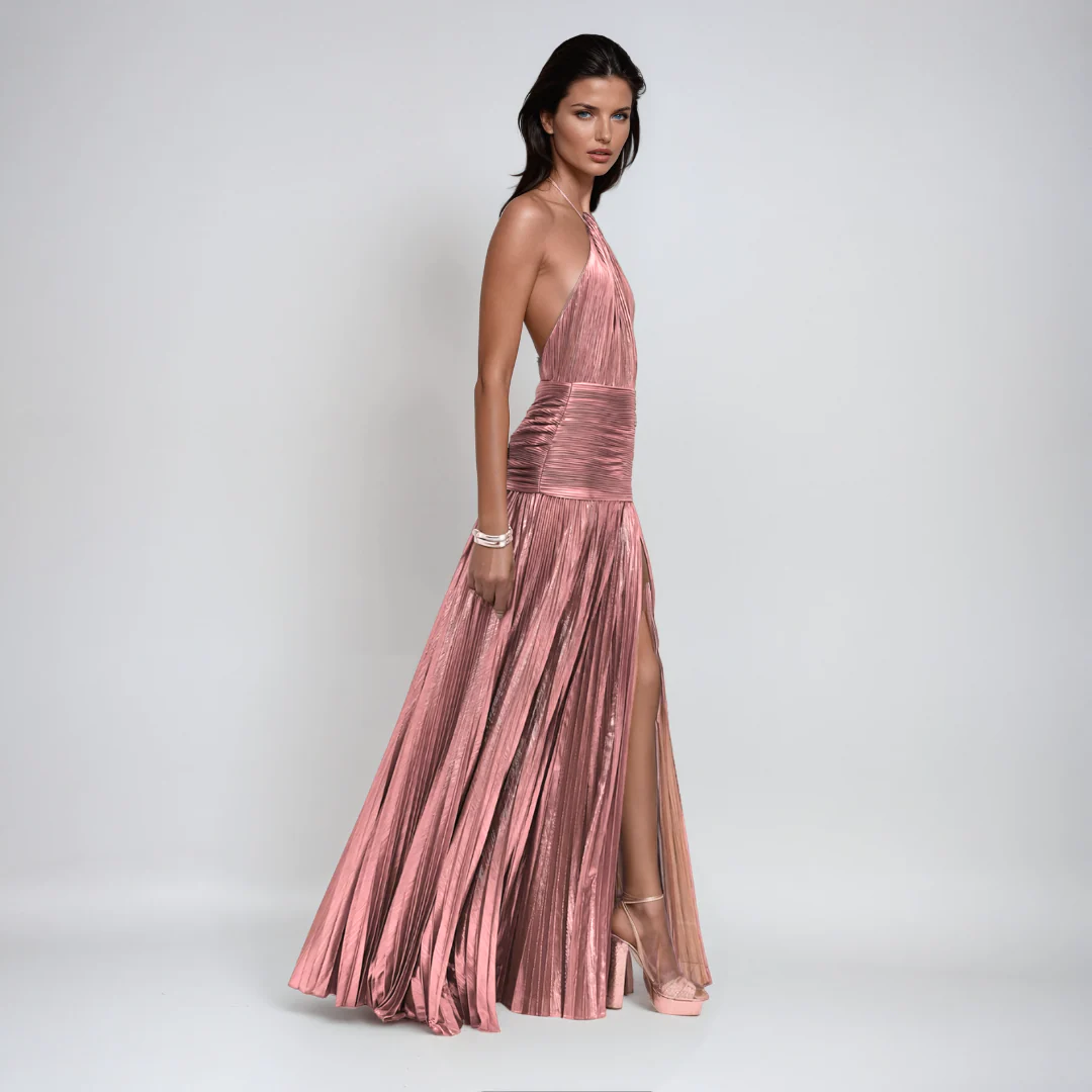 Isabella | Vestido Largo Satinado - Estilo Elegante y Fluido