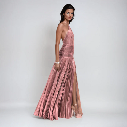 Isabella | Vestido Largo Satinado - Estilo Elegante y Fluido