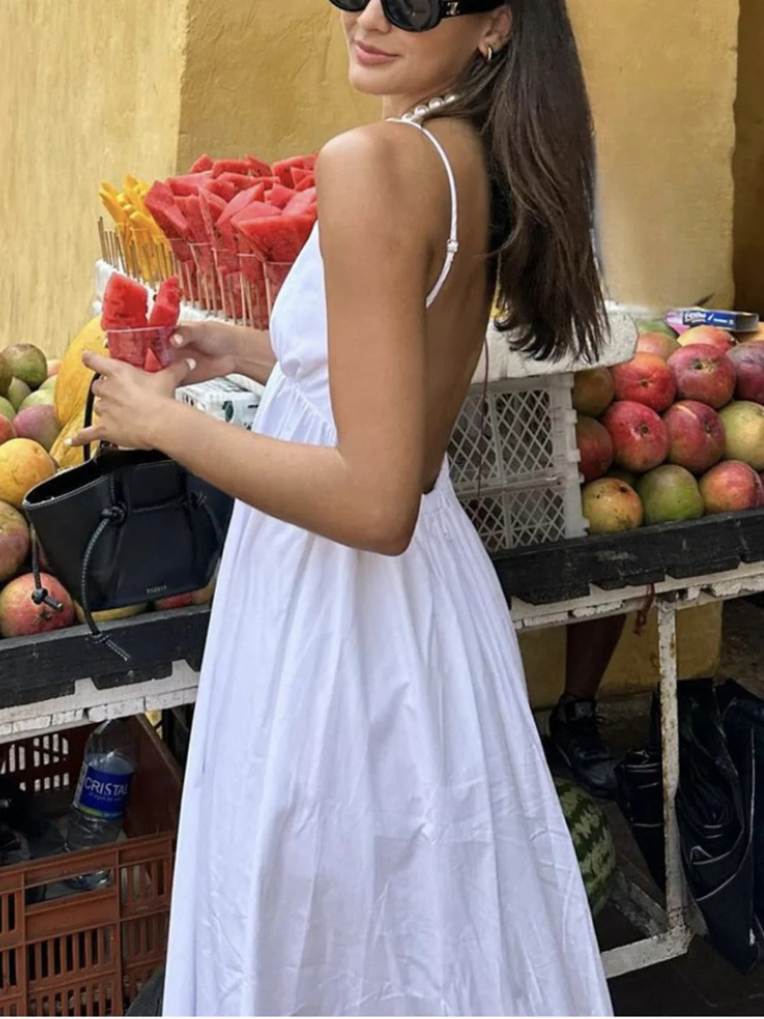 Marbella - Vestido Chic Con Apertura En La Espalda