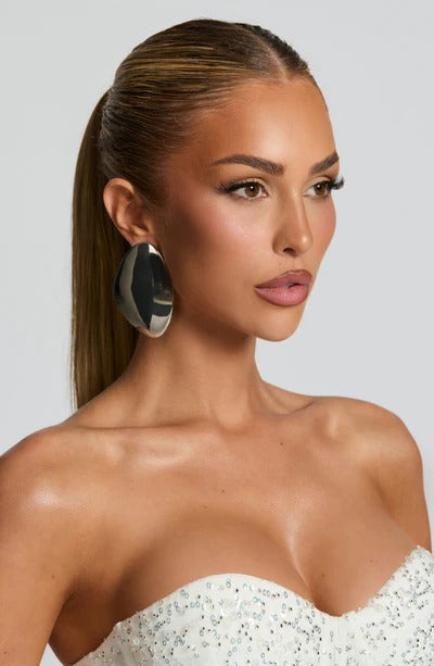 Aurea — Pendientes efecto espejo